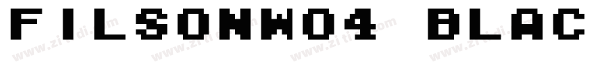 FilsonW04 Black字体转换